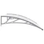 Gray and transparent PC door canopy 120x75 cm by vidaXL, Awnings - Ref: Foro24-144818, Price: 45,16 €, Discount: %
