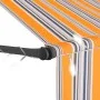 Manual retractable awning with yellow and blue LED 200 cm by vidaXL, Awnings - Ref: Foro24-145850, Price: 79,71 €, Discount: %