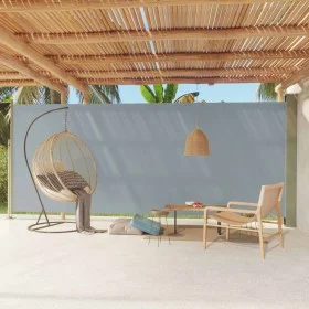 Retractable side awning for patio gray 220x600 cm by vidaXL, Umbrellas - Ref: Foro24-317980, Price: 132,10 €, Discount: %