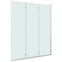 Faltbare Duschwand 3 Paneele ESG 130x138 cm von vidaXL, Duschtüren - Ref: Foro24-144679, Preis: 163,62 €, Rabatt: %