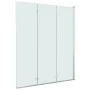 Mampara de ducha plegable 3 paneles ESG 130x138 cm de vidaXL, Puertas de ducha - Ref: Foro24-144679, Precio: 150,57 €, Descue...