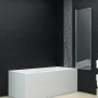 Faltbare Duschwand 3 Paneele ESG 130x138 cm von vidaXL, Duschtüren - Ref: Foro24-144679, Preis: 163,62 €, Rabatt: %