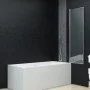 Mampara de ducha plegable 3 paneles ESG 130x138 cm de vidaXL, Puertas de ducha - Ref: Foro24-144679, Precio: 150,57 €, Descue...