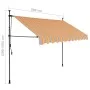 Manual retractable awning with yellow and blue LED 300 cm by vidaXL, Awnings - Ref: Foro24-145852, Price: 96,90 €, Discount: %
