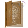 Puerta de jardín acero corten diseño árbol 105x130 cm