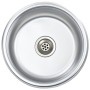 Kitchen sink with stainless steel strainer and siphon by vidaXL, Sinks - Ref: Foro24-145070, Price: 71,45 €, Discount: %