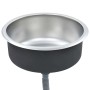 Kitchen sink with stainless steel strainer and siphon by vidaXL, Sinks - Ref: Foro24-145070, Price: 71,45 €, Discount: %