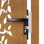 Puerta de jardín acero corten diseño árbol 105x130 cm