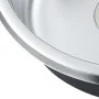 Küchenspüle mit Edelstahlsieb und Siphon von vidaXL, Sinkt - Ref: Foro24-145070, Preis: 62,58 €, Rabatt: %