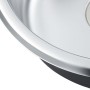 Kitchen sink with stainless steel strainer and siphon by vidaXL, Sinks - Ref: Foro24-145070, Price: 71,45 €, Discount: %