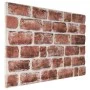 Paneles de pared 3D diseño de ladrillo 10 uds EPS marrón oscuro de vidaXL, Recubrimiento de paredes - Ref: Foro24-149578, Pre...