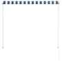 Einziehbare Markise 150x150 cm blau und weiß von vidaXL, Markisen - Ref: Foro24-143746, Preis: 41,41 €, Rabatt: %