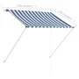Einziehbare Markise 150x150 cm blau und weiß von vidaXL, Markisen - Ref: Foro24-143746, Preis: 41,41 €, Rabatt: %