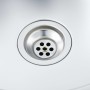 Fregadero de cocina con colador y sifón de acero inoxidable de vidaXL, Fregaderos - Ref: Foro24-145073, Precio: 112,53 €, Des...