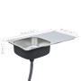 Fregadero de cocina con colador y sifón de acero inoxidable de vidaXL, Fregaderos - Ref: Foro24-145073, Precio: 112,53 €, Des...