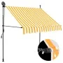 Manual retractable awning with white and orange LED 200 cm by vidaXL, Awnings - Ref: Foro24-145857, Price: 75,72 €, Discount: %