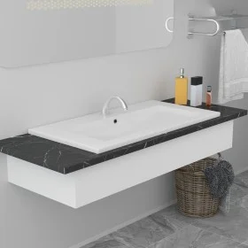 Built-in white ceramic washbasin 81x39.5x18.5 cm by vidaXL, Sinks - Ref: Foro24-145062, Price: 159,79 €, Discount: %