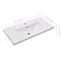 Built-in white ceramic washbasin 81x39.5x18.5 cm by vidaXL, Sinks - Ref: Foro24-145062, Price: 159,79 €, Discount: %
