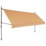Manuelle ausfahrbare Markise mit gelben und blauen LED-Lichtern, 400 cm. von vidaXL, Markisen - Ref: Foro24-145854, Preis: 10...