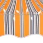 Toldo retráctil manual con LED amarillo y azul 400 cm by vidaXL, Awnings - Ref: Foro24-145854, Price: 104,67 €, Discount: %