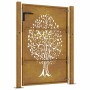 Puerta de jardín acero corten diseño árbol 105x155 cm