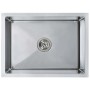 Fregadero de cocina hecho a mano acero inoxidable de vidaXL, Fregaderos - Ref: Foro24-145078, Precio: 77,45 €, Descuento: %