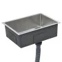 Handgefertigte Küchenspüle aus Edelstahl von vidaXL, Sinkt - Ref: Foro24-145078, Preis: 77,54 €, Rabatt: %