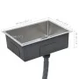 Handgefertigte Küchenspüle aus Edelstahl von vidaXL, Sinkt - Ref: Foro24-145078, Preis: 77,54 €, Rabatt: %