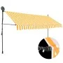 Toldo manual retráctil con LED blanco y naranja 350 cm de vidaXL, Toldos - Ref: Foro24-145860, Precio: 91,80 €, Descuento: %