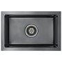 Fregadero de cocina hecho a mano acero inoxidable negro de vidaXL, Fregaderos - Ref: Foro24-145082, Precio: 74,55 €, Descuent...