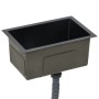 Fregadero de cocina hecho a mano acero inoxidable negro de vidaXL, Fregaderos - Ref: Foro24-145082, Precio: 74,55 €, Descuent...