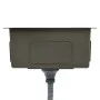 Handgefertigte Küchenspüle aus schwarzem Edelstahl von vidaXL, Sinkt - Ref: Foro24-145082, Preis: 112,54 €, Rabatt: %