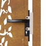 Puerta de jardín acero corten diseño árbol 105x155 cm