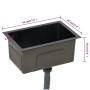 Fregadero de cocina hecho a mano acero inoxidable negro de vidaXL, Fregaderos - Ref: Foro24-145082, Precio: 74,55 €, Descuent...