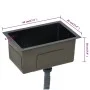 Handgefertigte Küchenspüle aus schwarzem Edelstahl von vidaXL, Sinkt - Ref: Foro24-145082, Preis: 112,54 €, Rabatt: %