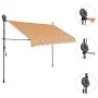Manual retractable awning with yellow and blue LED 250 cm by vidaXL, Awnings - Ref: Foro24-145851, Price: 91,29 €, Discount: %