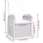 Set de comedor de jardín 11 pzas y cojines ratán sintético gris