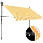 Manuell einfahrbare Markise mit weißer und orangefarbener LED 250 cm von vidaXL, Markisen - Ref: Foro24-145858, Preis: 86,26 ...