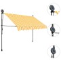 Manuell einfahrbare Markise mit weißer und orangefarbener LED 300 cm von vidaXL, Markisen - Ref: Foro24-145859, Preis: 79,11 ...