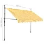 Toldo manual retráctil con LED blanco y naranja 300 cm de vidaXL, Toldos - Ref: Foro24-145859, Precio: 91,06 €, Descuento: %