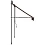 Retractable manual awning with orange and brown LED lights, 150 cm. by vidaXL, Awnings - Ref: Foro24-145877, Price: 78,78 €, ...