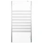 Striped tempered glass bathroom screen 120x68x130 cm by vidaXL, shower doors - Ref: Foro24-146226, Price: 237,32 €, Discount: %