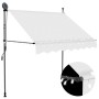 Toldo manual retráctil con LED crema 200 cm de vidaXL, Toldos - Ref: Foro24-145871, Precio: 78,26 €, Descuento: %