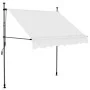 Manuell einziehbare Markise mit cremefarbener LED 200 cm von vidaXL, Markisen - Ref: Foro24-145871, Preis: 77,48 €, Rabatt: %