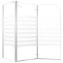 Gestreifte Badezimmertrennwand aus gehärtetem Glas, 120 x 68 x 130 cm von vidaXL, Duschtüren - Ref: Foro24-146226, Preis: 234...
