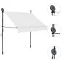 Manuell einziehbare Markise mit cremefarbener LED 200 cm von vidaXL, Markisen - Ref: Foro24-145871, Preis: 77,48 €, Rabatt: %