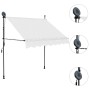 Toldo manual retráctil con LED crema 200 cm de vidaXL, Toldos - Ref: Foro24-145871, Precio: 78,26 €, Descuento: %