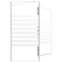 Gestreifte Badezimmertrennwand aus gehärtetem Glas, 120 x 68 x 130 cm von vidaXL, Duschtüren - Ref: Foro24-146226, Preis: 209...