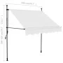 Manuell einziehbare Markise mit cremefarbener LED 200 cm von vidaXL, Markisen - Ref: Foro24-145871, Preis: 77,48 €, Rabatt: %