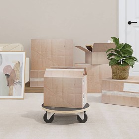 Soportes con ruedas 2 uds redondos Ø38x11,5 cm de vidaXL, Plataformas de carga y palés - Ref: Foro24-154892, Precio: 54,16 €,...